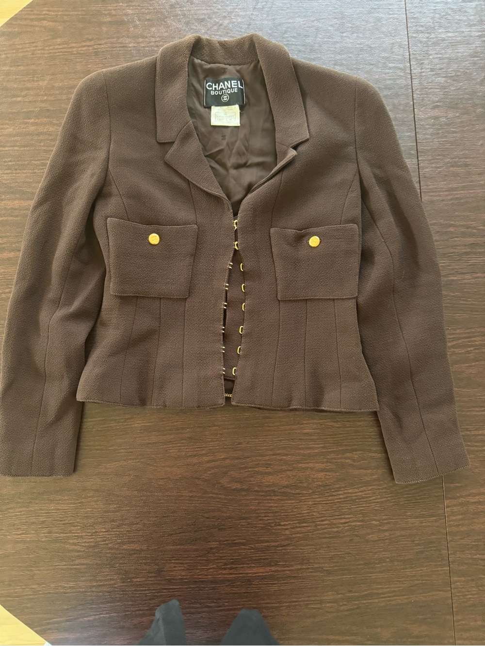 Chanel Brown Blazer and Skirt Set
